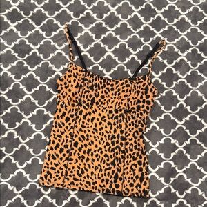 Betsey Johnson Leopard Print Camisole Top